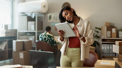 ecommerce, phone call and tablet