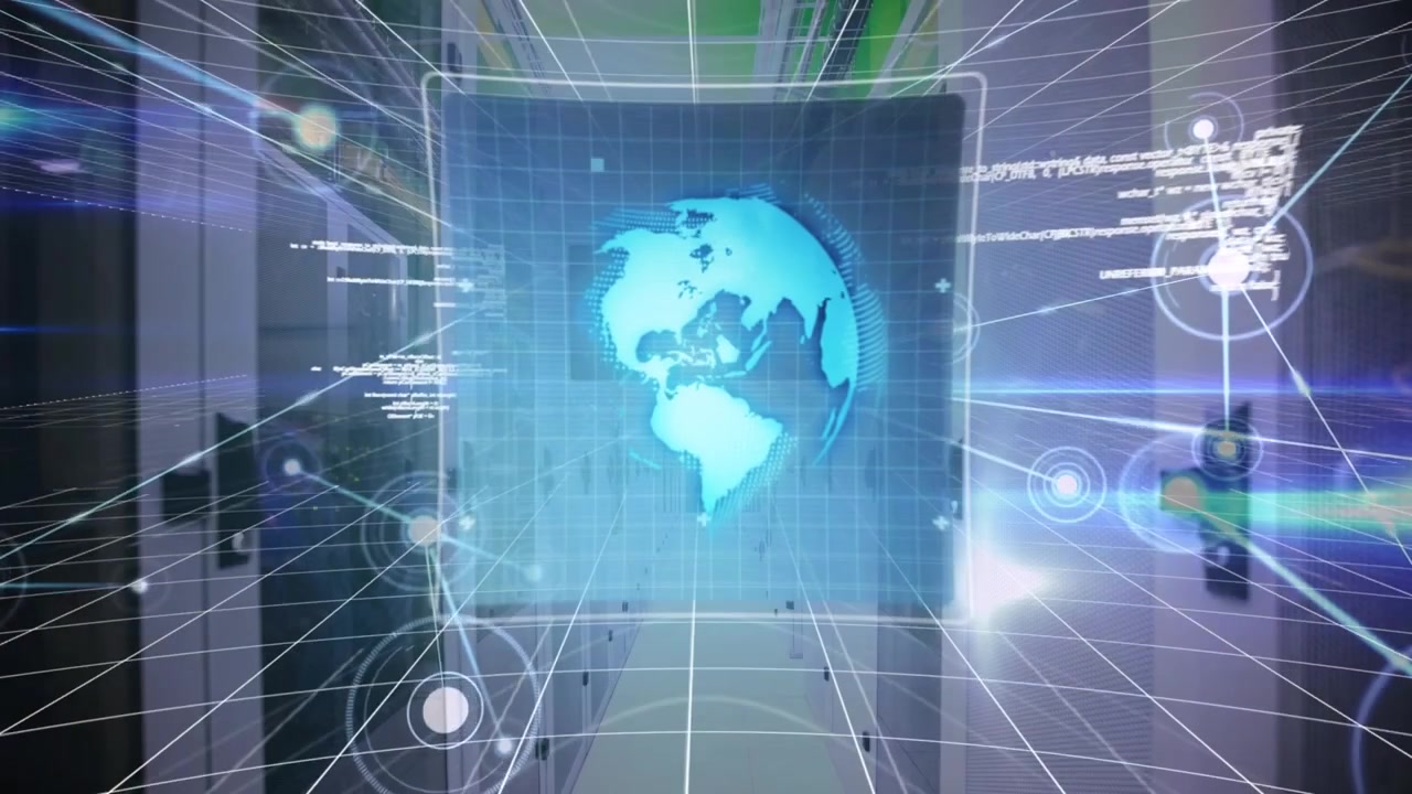 Digital Data Visualization Over Server Room Infrastructure