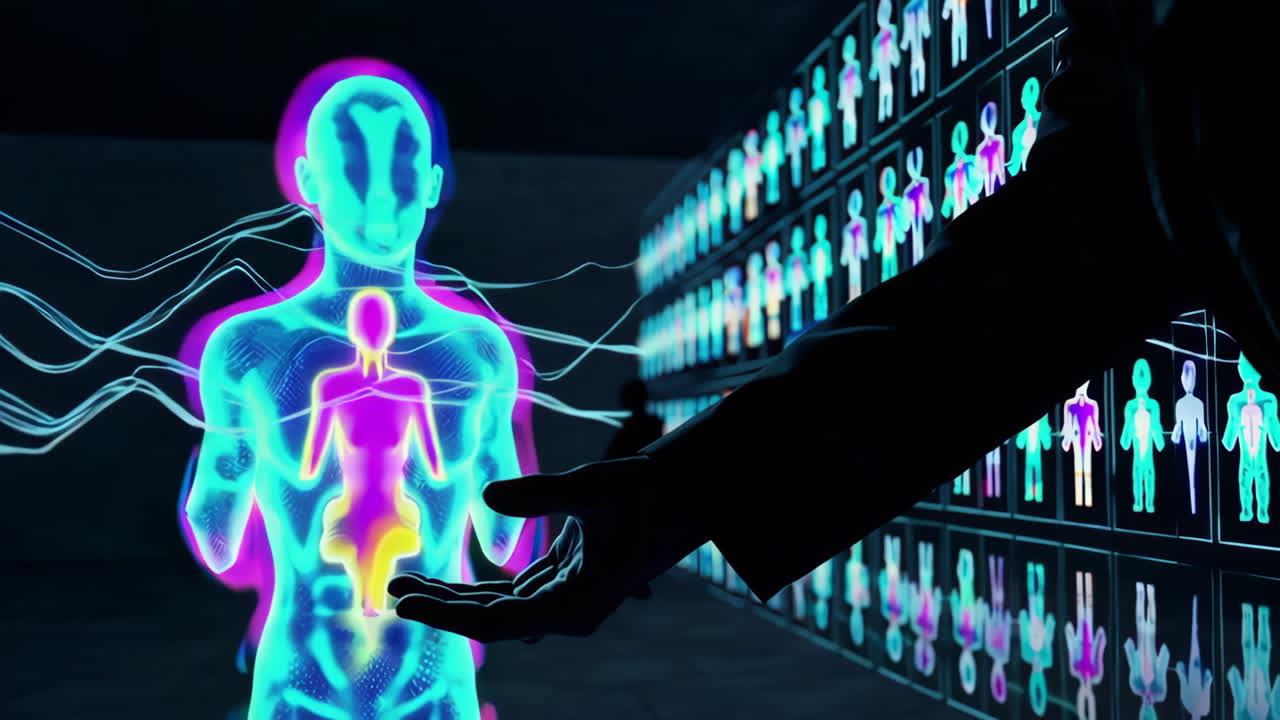 Human Body Visualization with Interactive Display