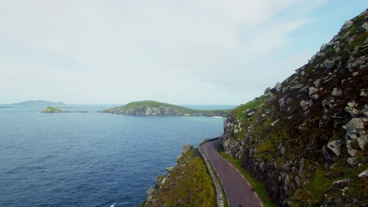 아름다운 해안 풍경의 전망 4k