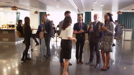 delegates network at conference drinks reception shot on r3d