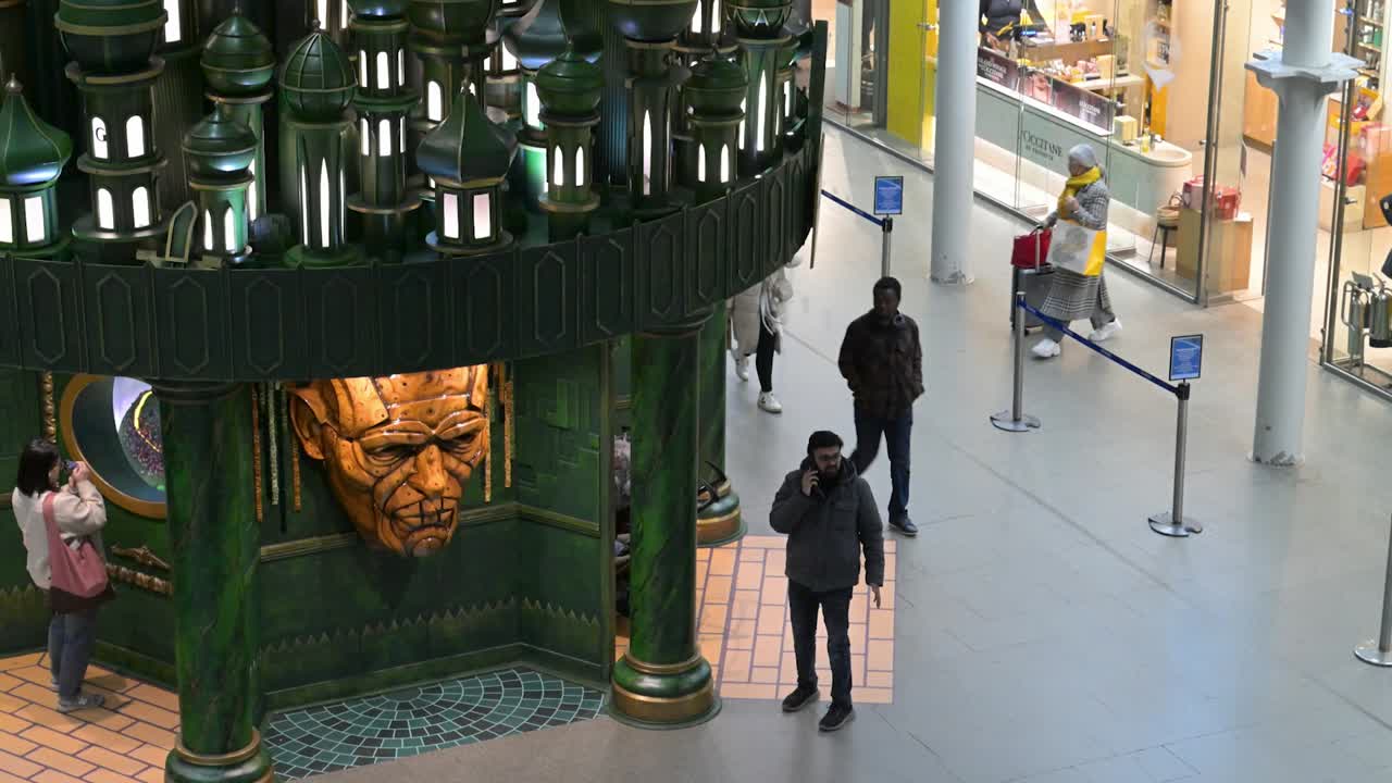 Christmas Tree within St Pancreas, November, London, United Kingdom