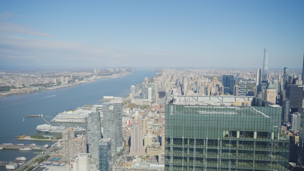 нью-йоркский горизонт с воздуха
