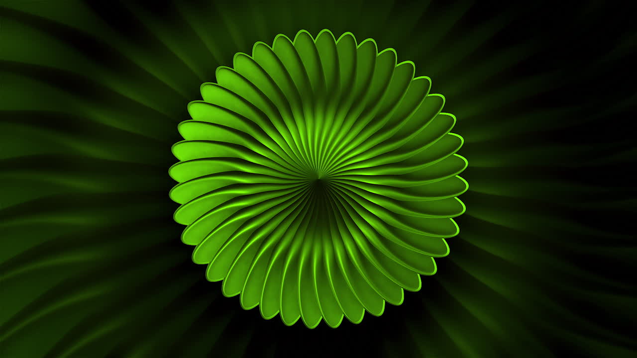 diseño de flores espirales verdes abstractas