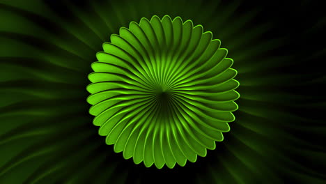 abstract green spiral flower design