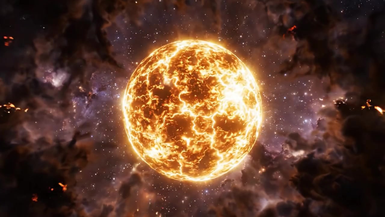 En kosmisk transformation: Fra en fjern tåge til en flammende stjerne – der indfanger den udviklende skønhed af himmellegemer i universet