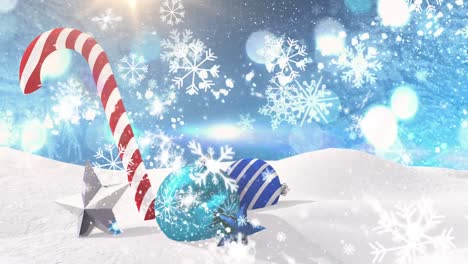 Animation-of-christmas-decorations