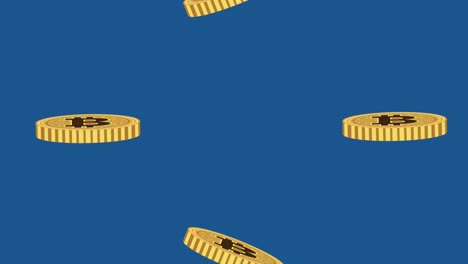 patrón de caída de bitcoins animación de criptomonedas