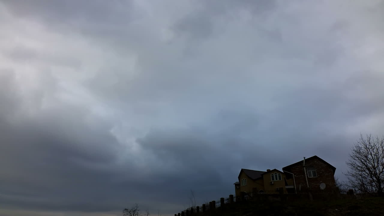 空の雲。タイムラプス。タイムラプス撮影。