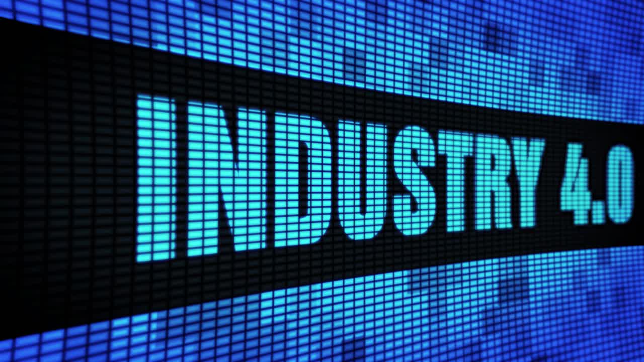 Industry 4.0 on LED Screen