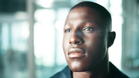 portrait of a thoughtful african american man