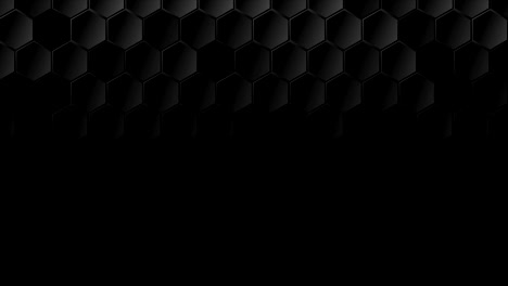 black geometric hexagons abstract technology motion background