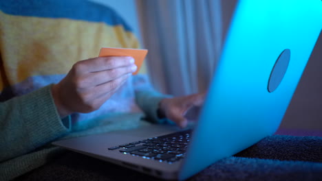 online purchases at night with a credit card