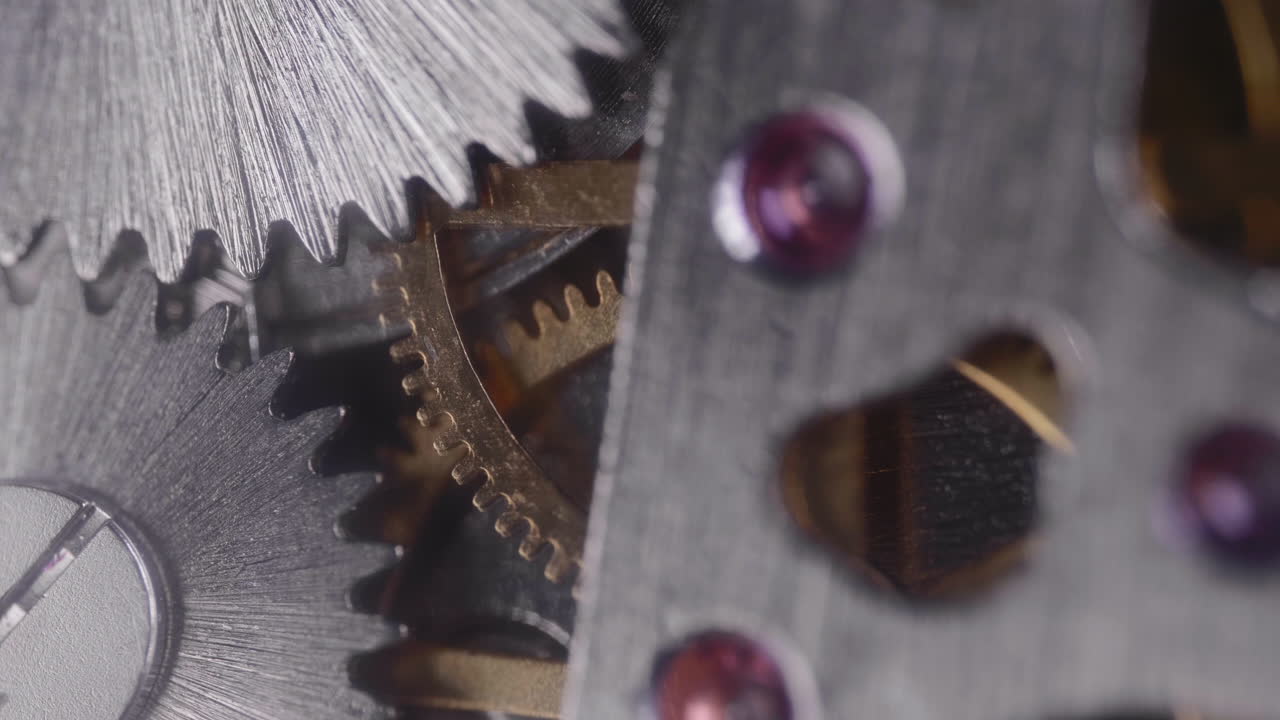 ver engranajes girando dentro - disparo macro