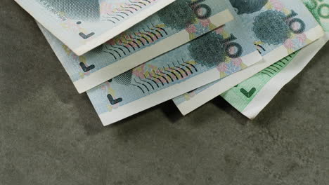 pile of 10 currency notes