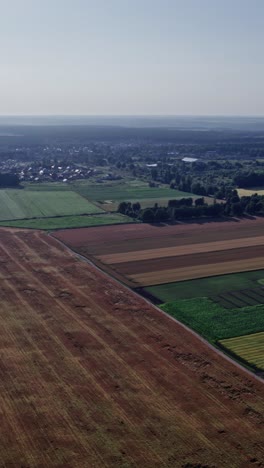 un avión no tripulado volando sobre un campo de trigo