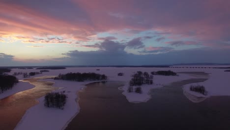 Pretty-elevated-sight-at-dawn-of-cloud-formation-painted-in-beautiful-colors