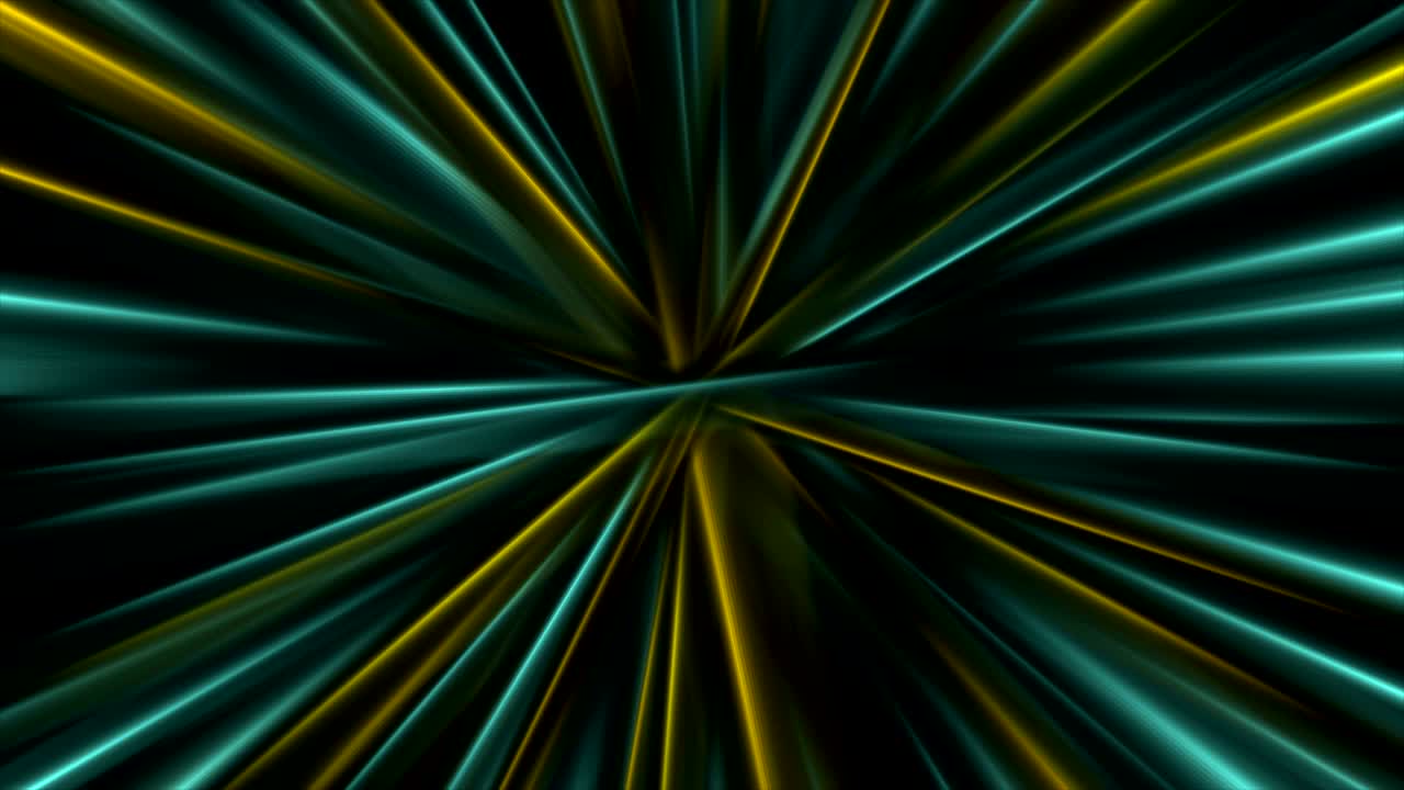 Colorful glowing abstract smooth beams video animation