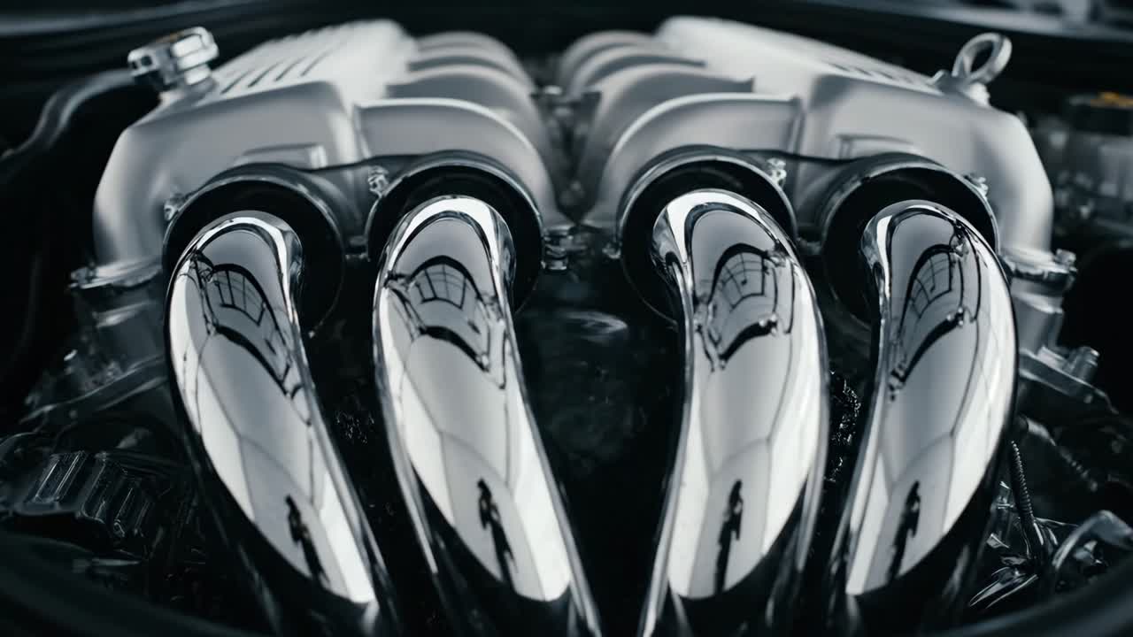 Close-up of a Car Engine