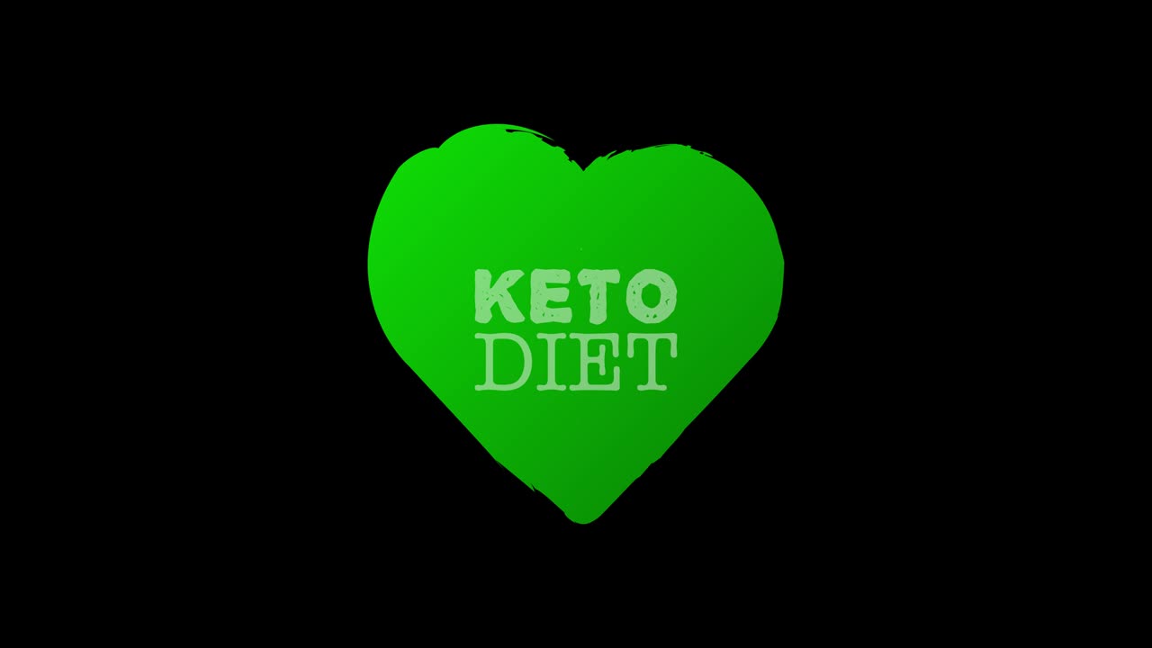 100 케토 다이어트 건강 유기농 채식 식품 선형 그룬지 로고 라벨과 태그 다른 디자인과 녹색. 손으로 그린 물체. 모션 그래픽.