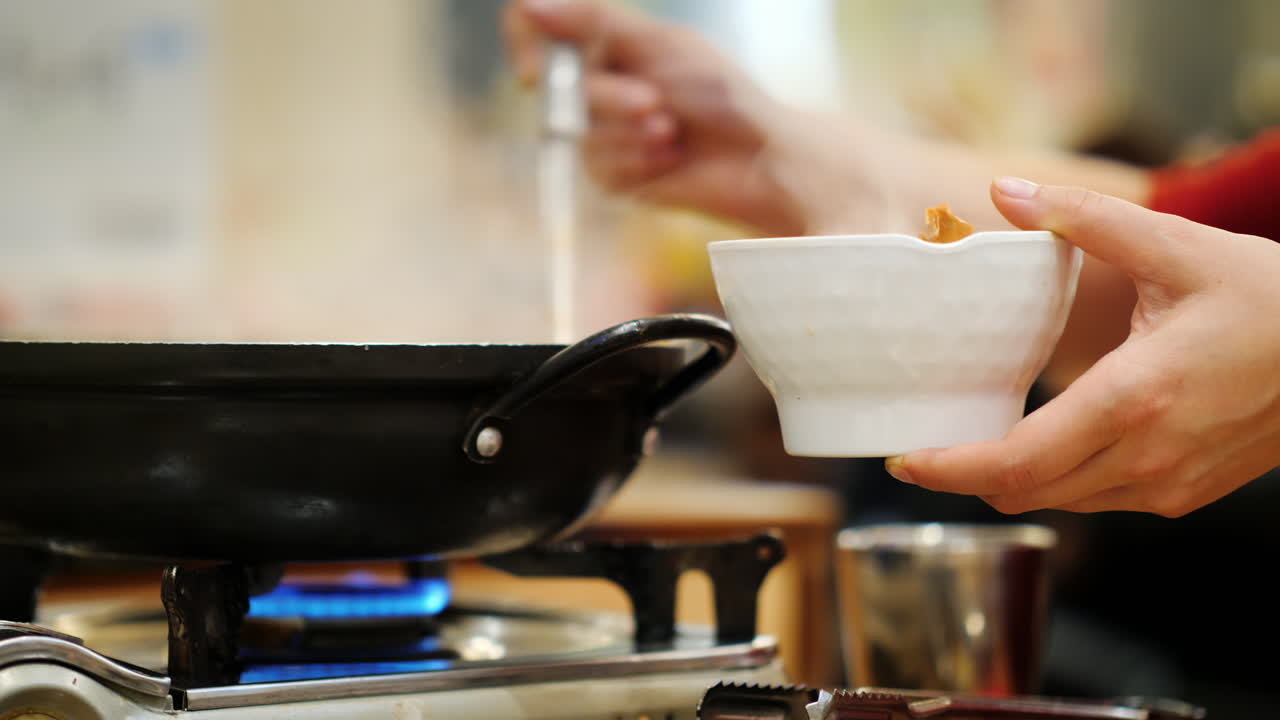 셀프 서비스 한식당 요리