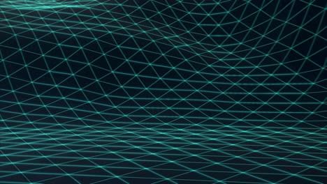 abstract geometric background with moving digital landscape or waves.