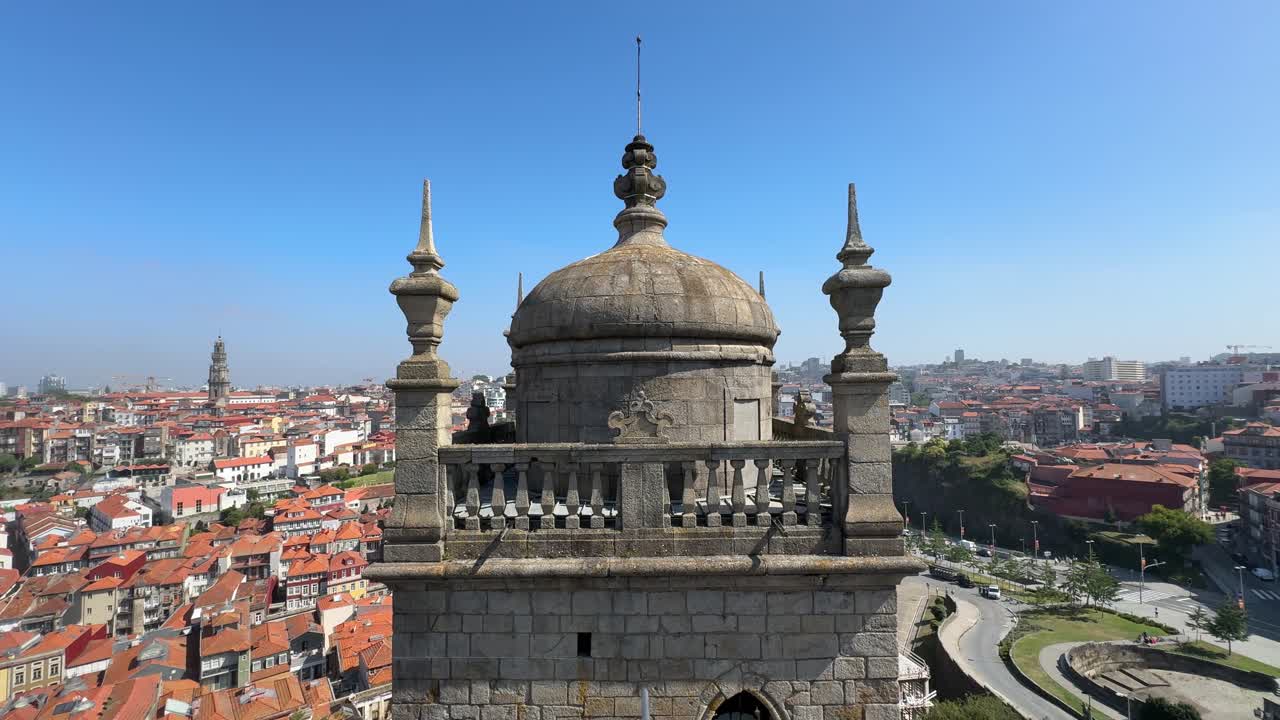 View from a Historic Tower Over Porto City