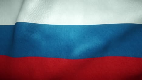 flag of russia waving in the wind