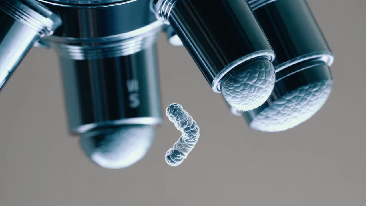 Microscopic Sample in a Microscope