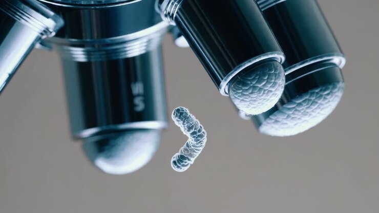 Microscopic Sample in a Microscope