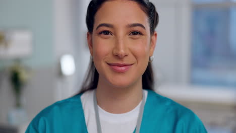 nurse, face and woman in healthcare