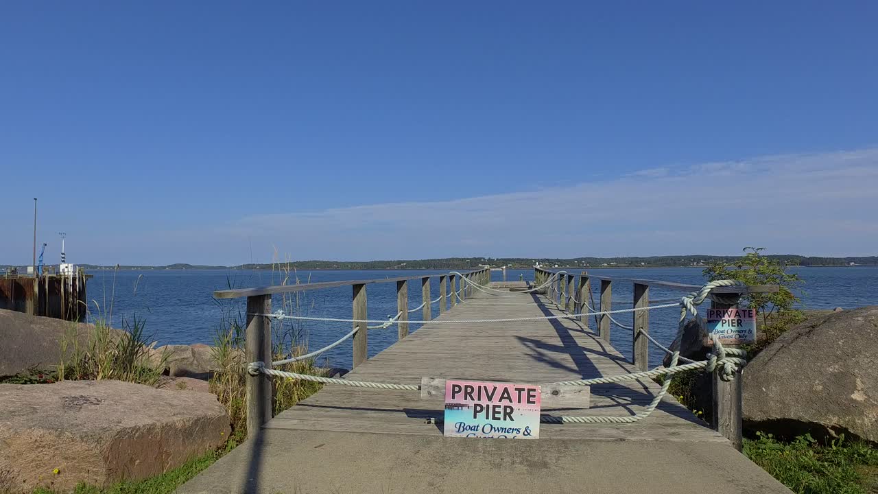 Private Pier on Calm Water