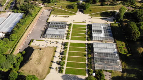 le havre por el dron 4k francia normandía jardines suspendus