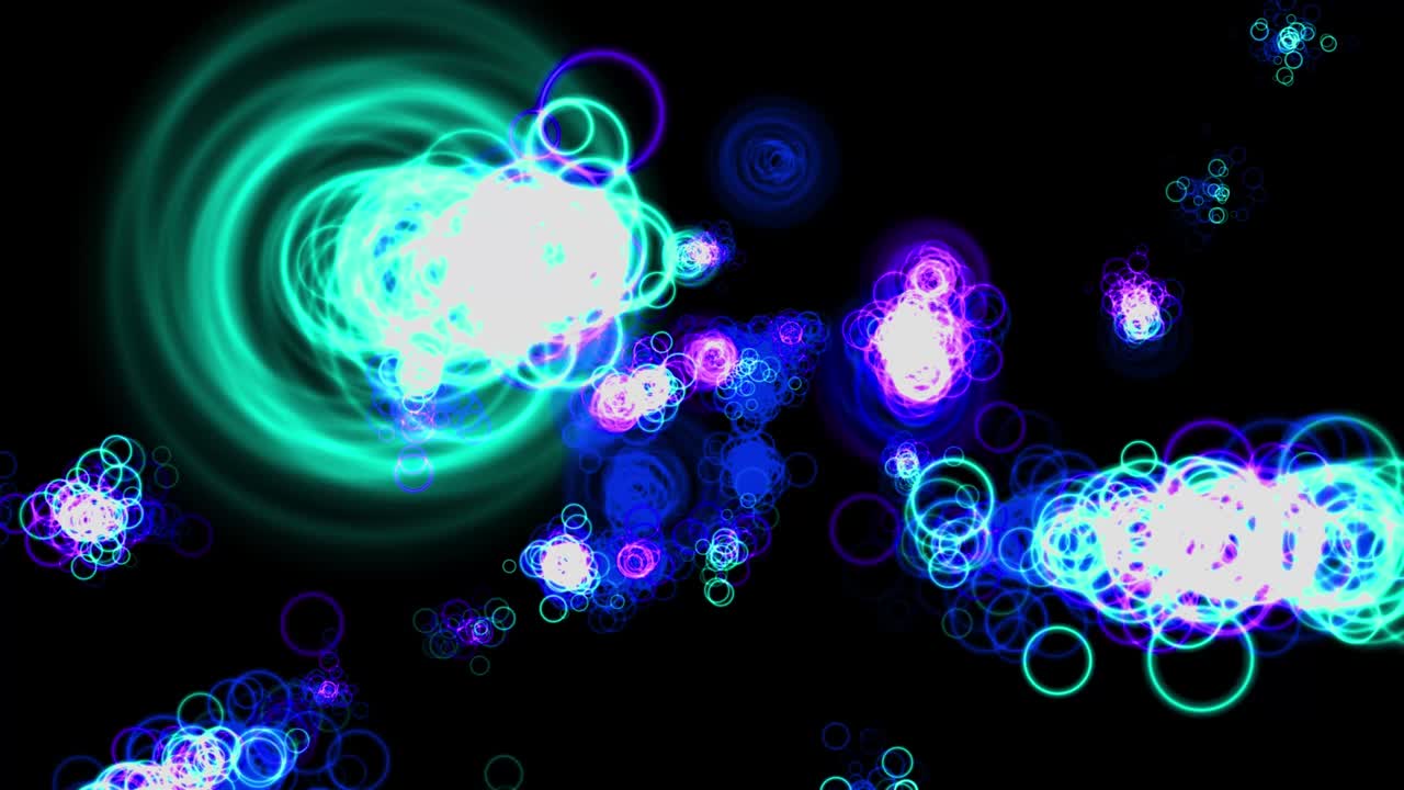 animación de partículas de forma de anillo gráficos de movimiento