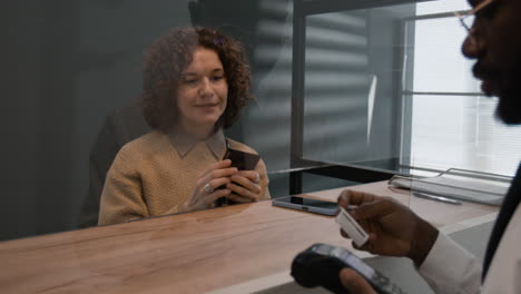 payment transaction at a clinic