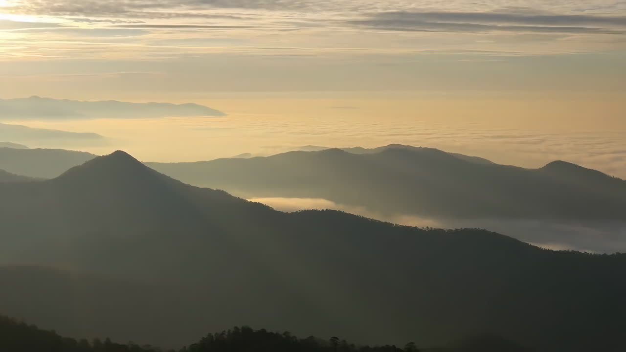Mountains at sunrise