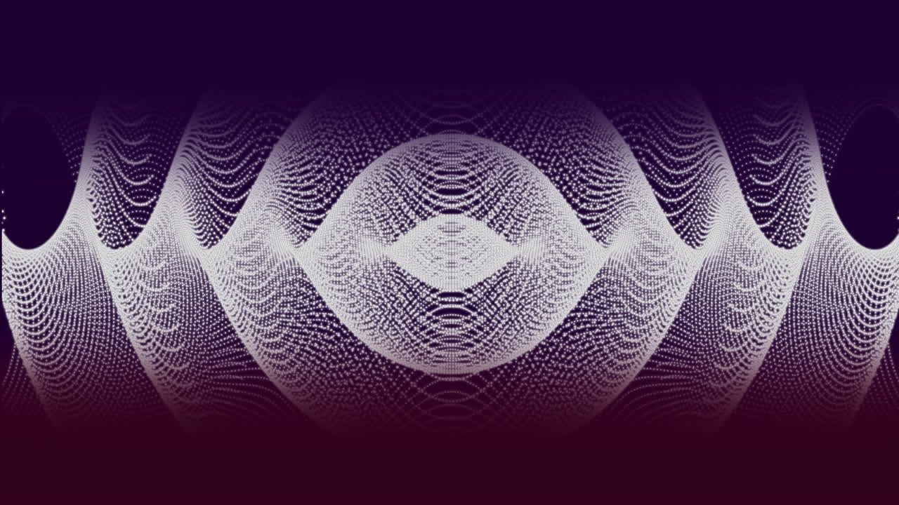 animación de una malla de conexiones de red que se mueven en un bucle sin costuras sobre un fondo púrpura