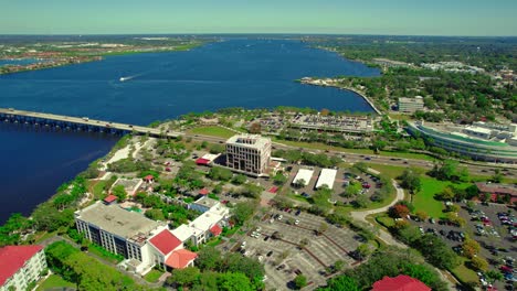 Manatee-River-Bridge-Aerial-in-Palmetto-Florida