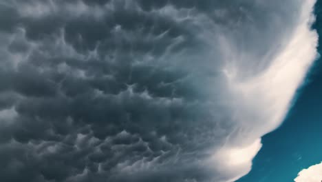 Increíble-Lapso-De-Tiempo-Del-Cielo-Con-Formación-De-Nubes-Antes-De-La-Lluvia