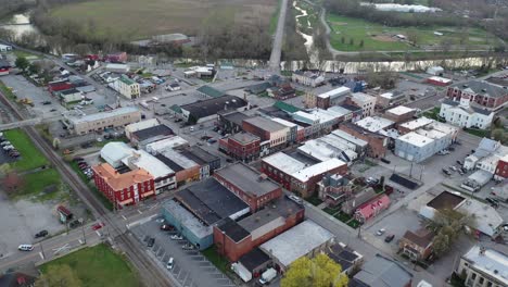 Toma-De-Dron-De-Una-Carretera-De-Cynthiana