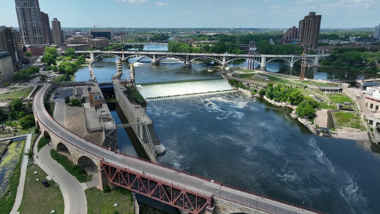 미네소타 주 미니애폴리스 의 미시시피 강