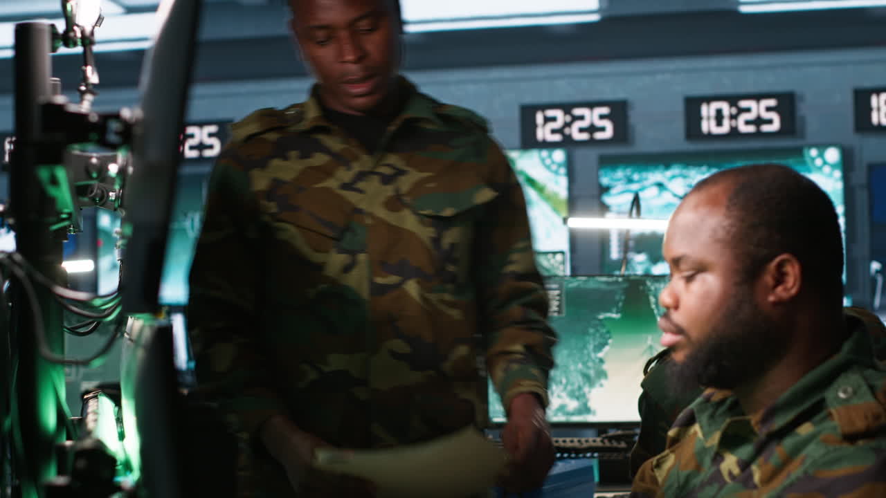 Intelligence agency professionals read mission case file