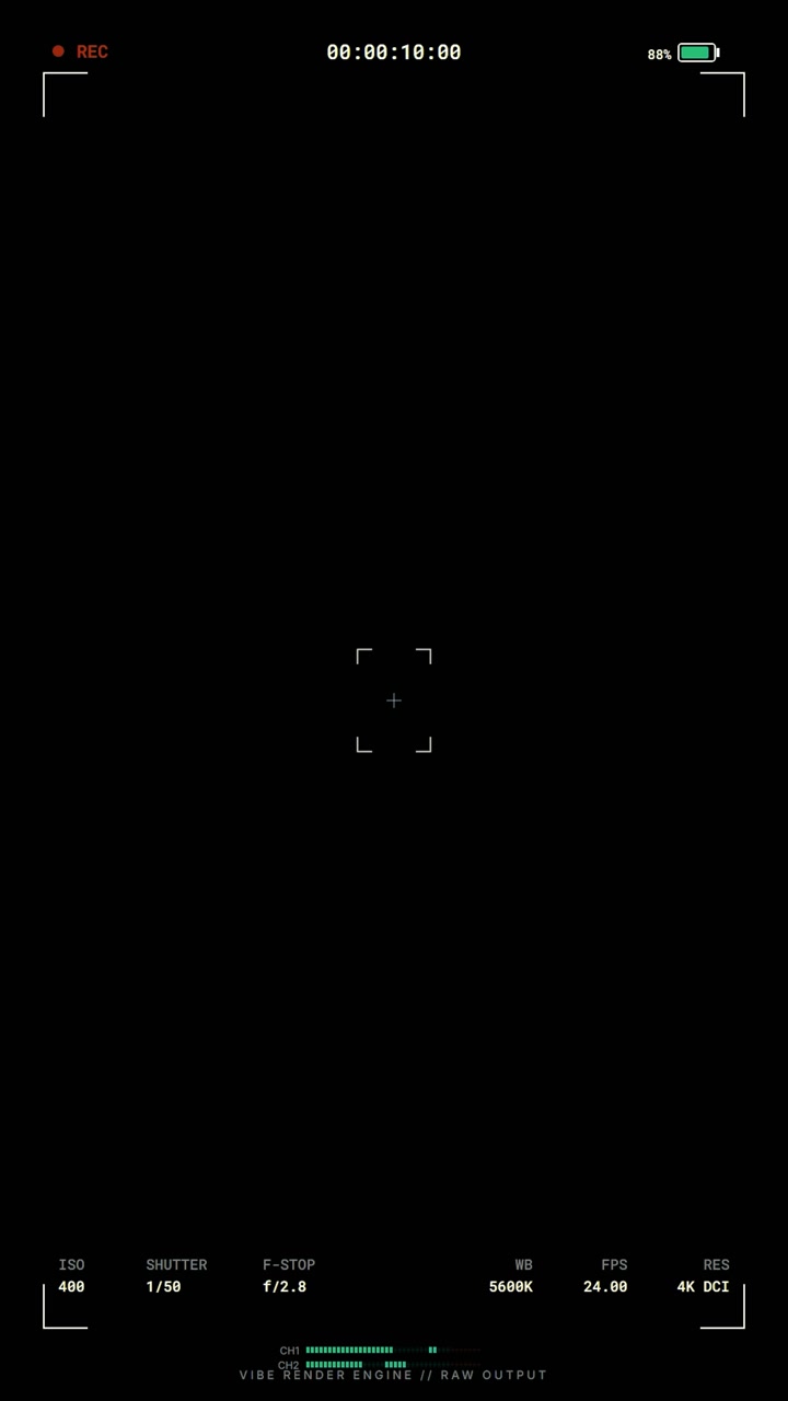 Digital Camera Viewfinder Interface Overlay