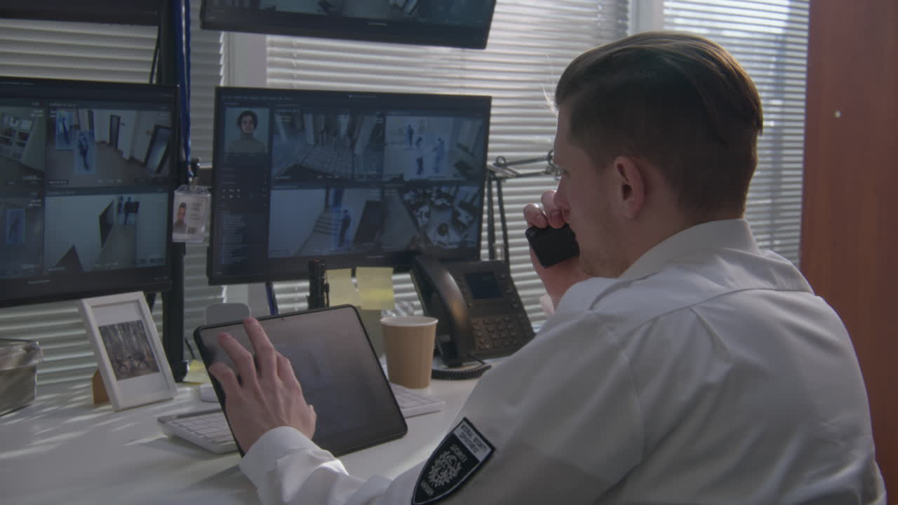 sistema de vigilancia de vigilancia del guardia de seguridad