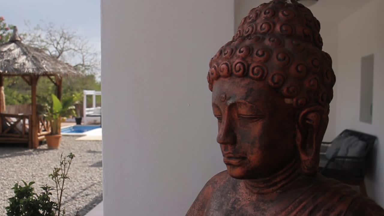 Buddha statue in outdoor setting