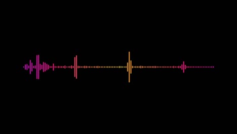 audio spectrum simulation on black background use for music and computer calculating concept