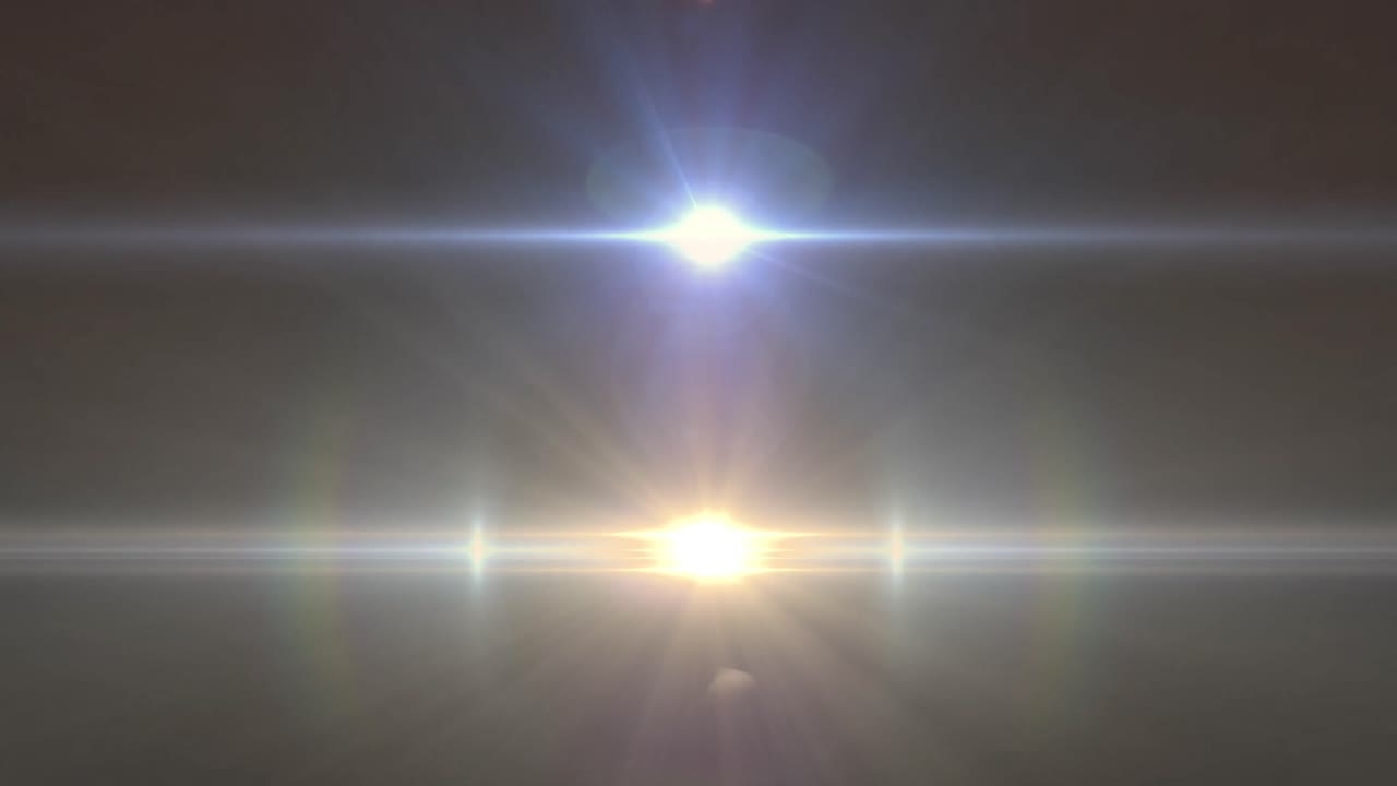 검은 바탕에 있는 빛의 흔적과 반점의 애니메이션