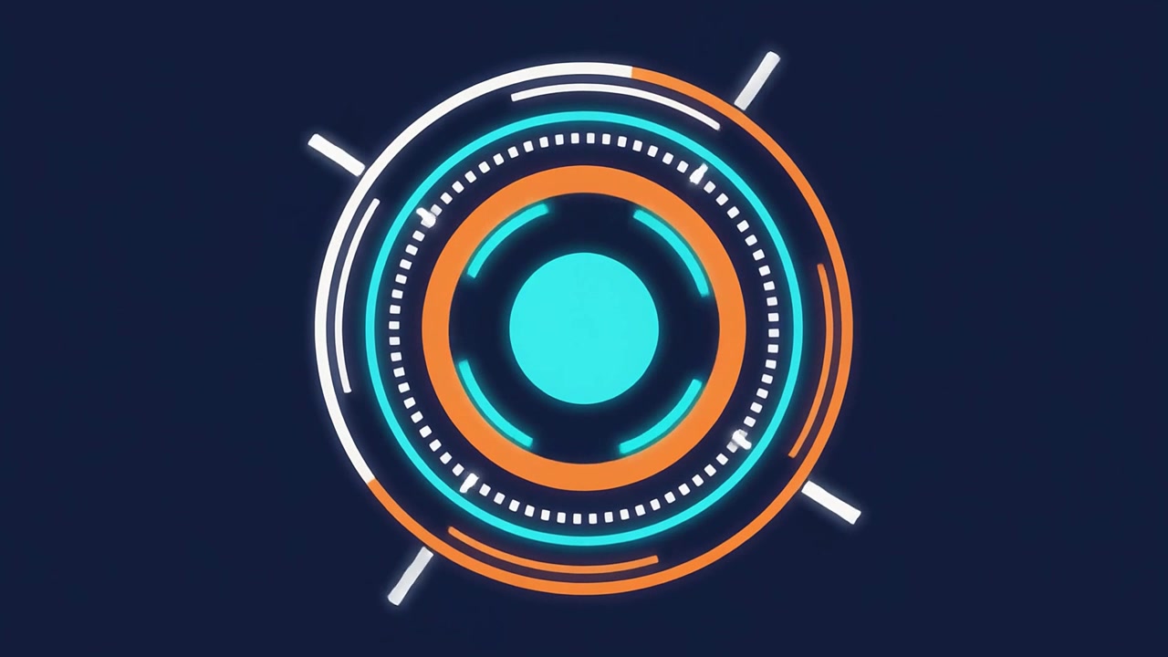 Futuristic Digital HUD Target Interface Animation