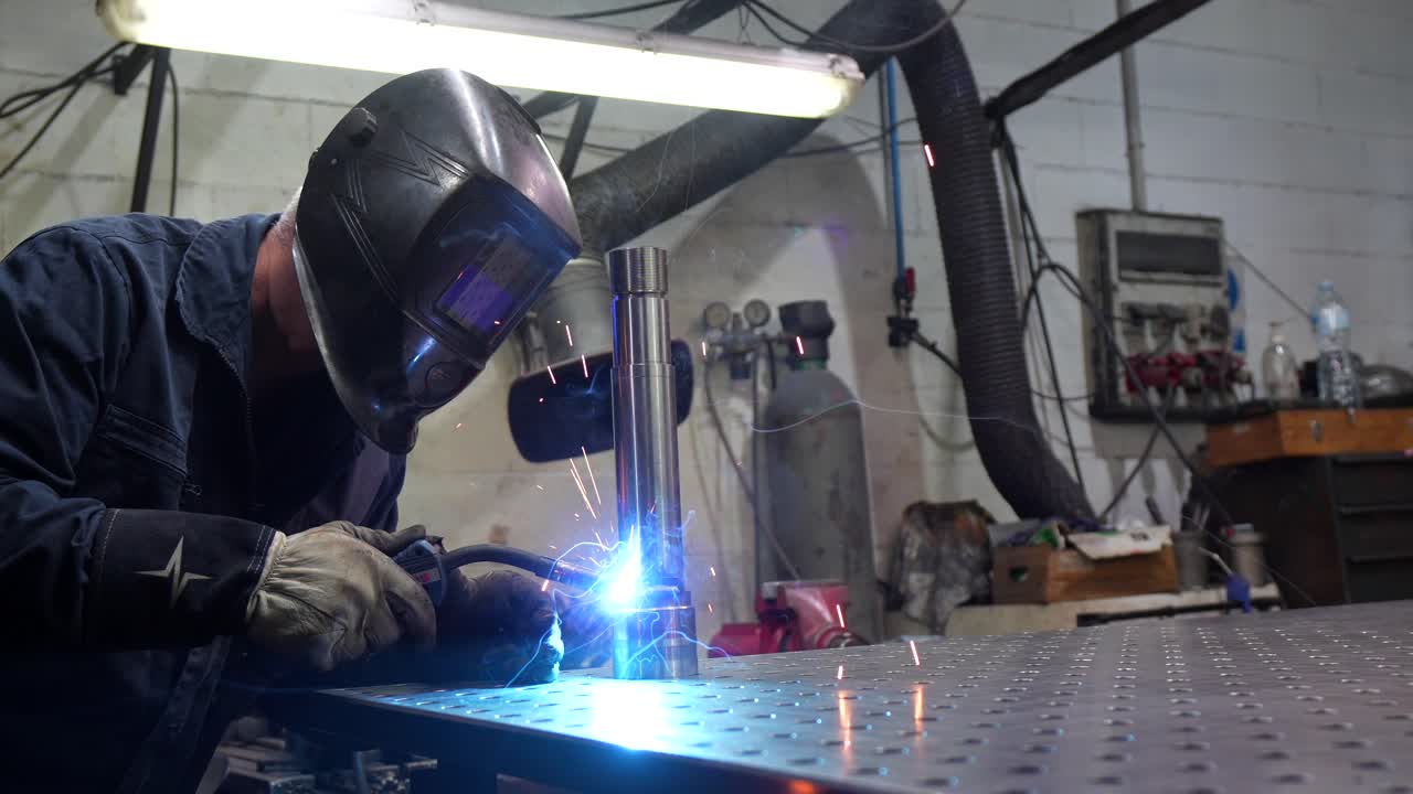 Welding in a Workshop