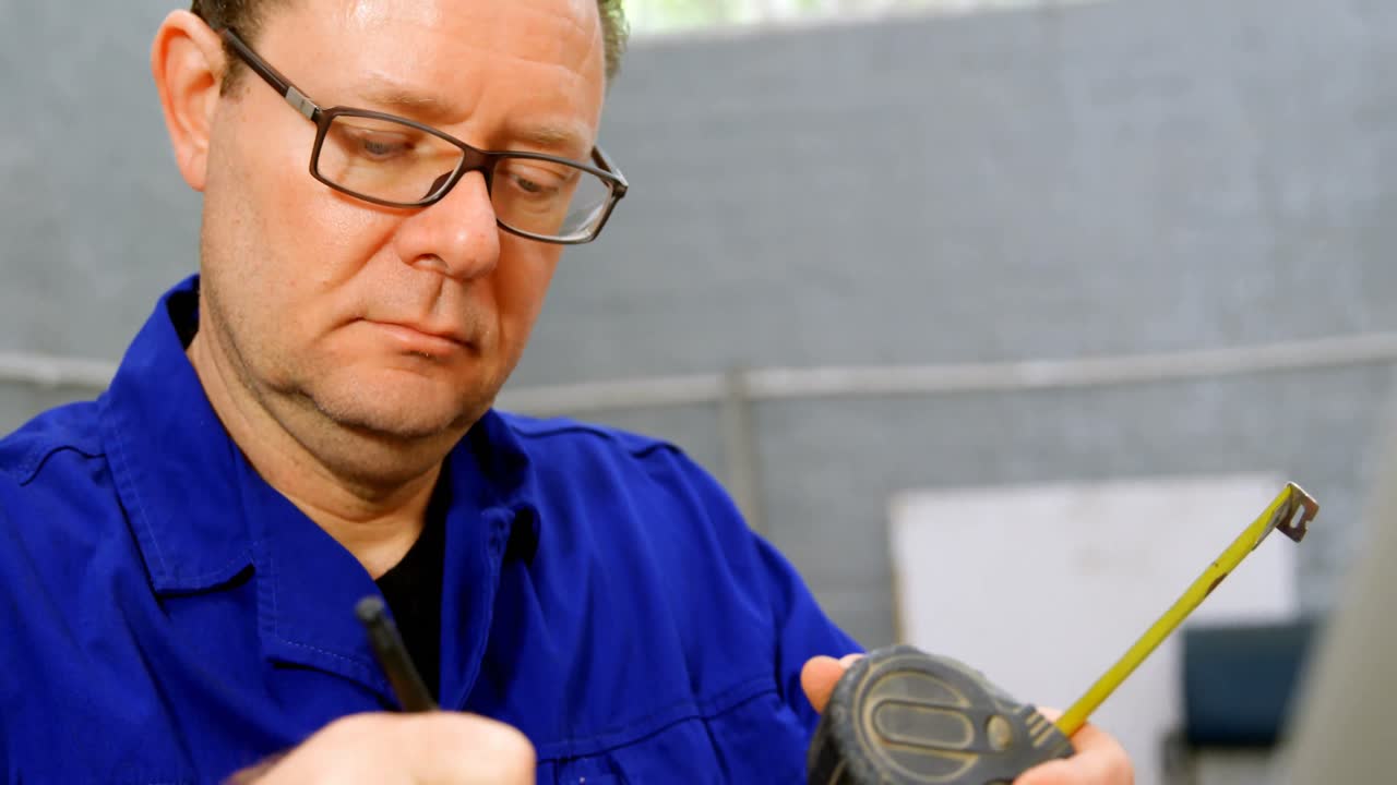 mecánico trabajando en el garaje 4k